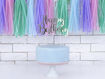 Picture of CAKE TOPPER HAPPY BIRTHDAY SILVER 22.5CM